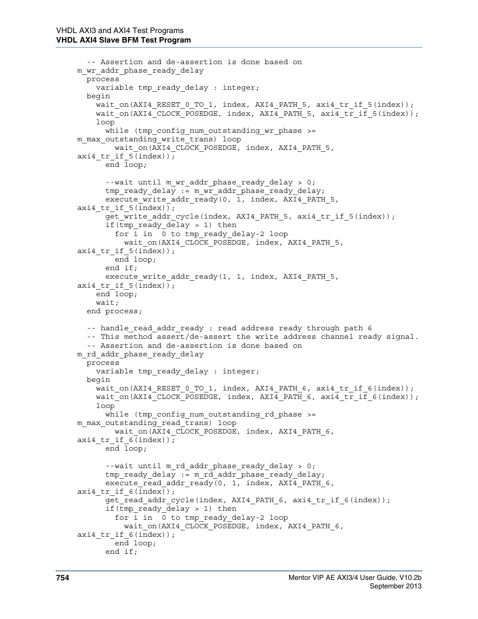 Altera Mentor Verification IP Altera Edition AMBA AXI3/4TM User Manual | Page 774 / 783