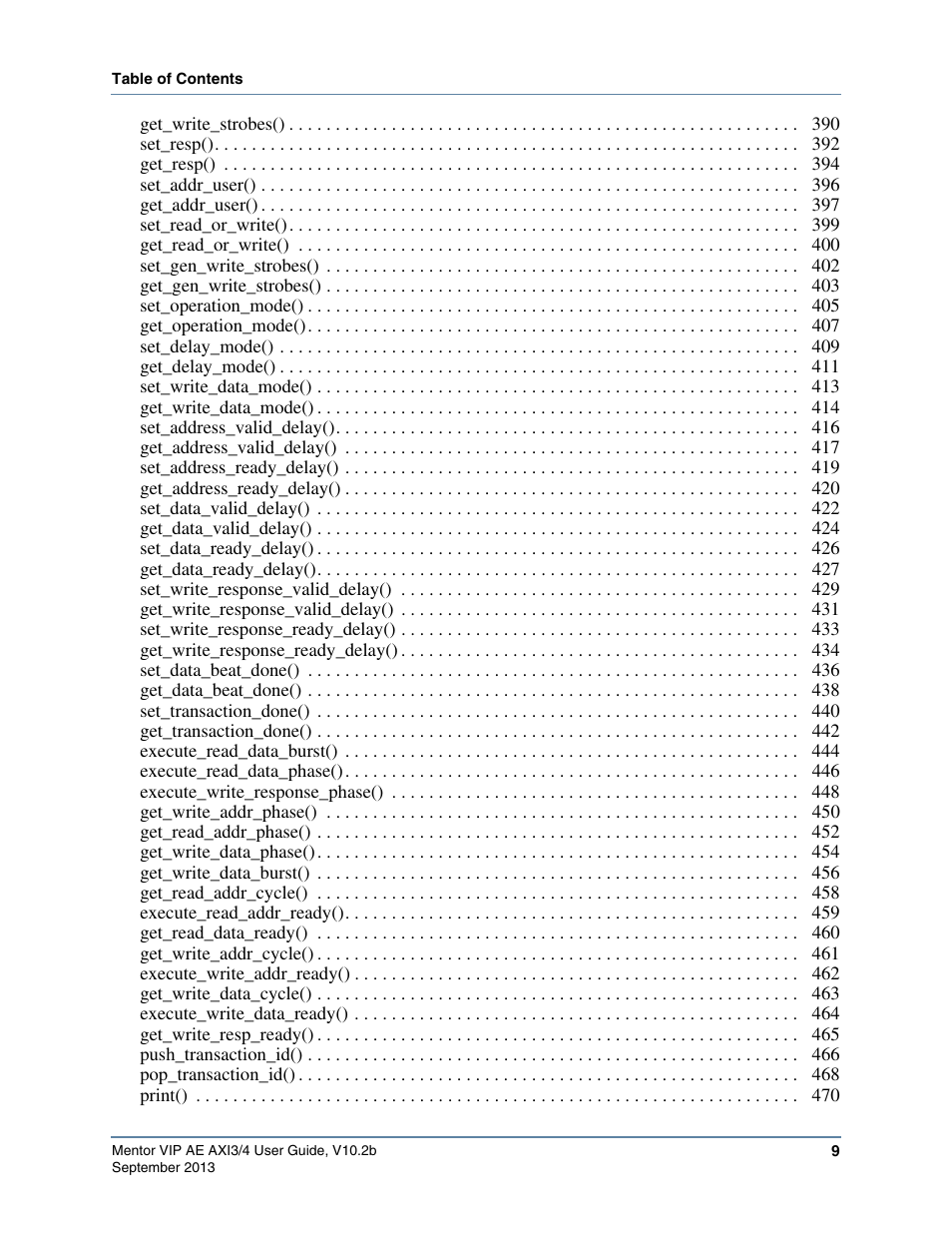 Altera Mentor Verification IP Altera Edition AMBA AXI3/4TM User Manual | Page 9 / 783