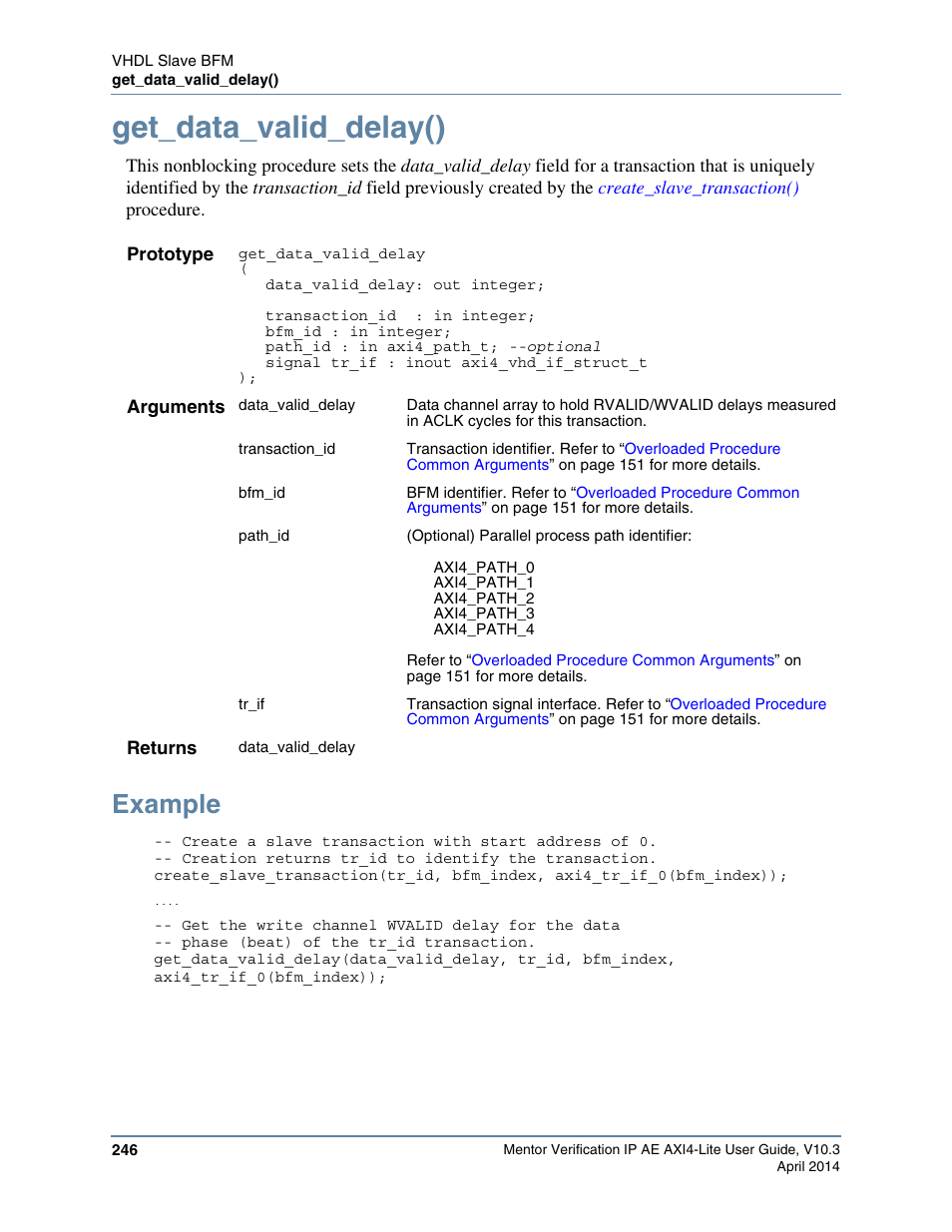 Get_data_valid_delay(), Example | Altera Mentor Verification IP Altera Edition AMBA AXI4-Lite User Manual | Page 246 / 413