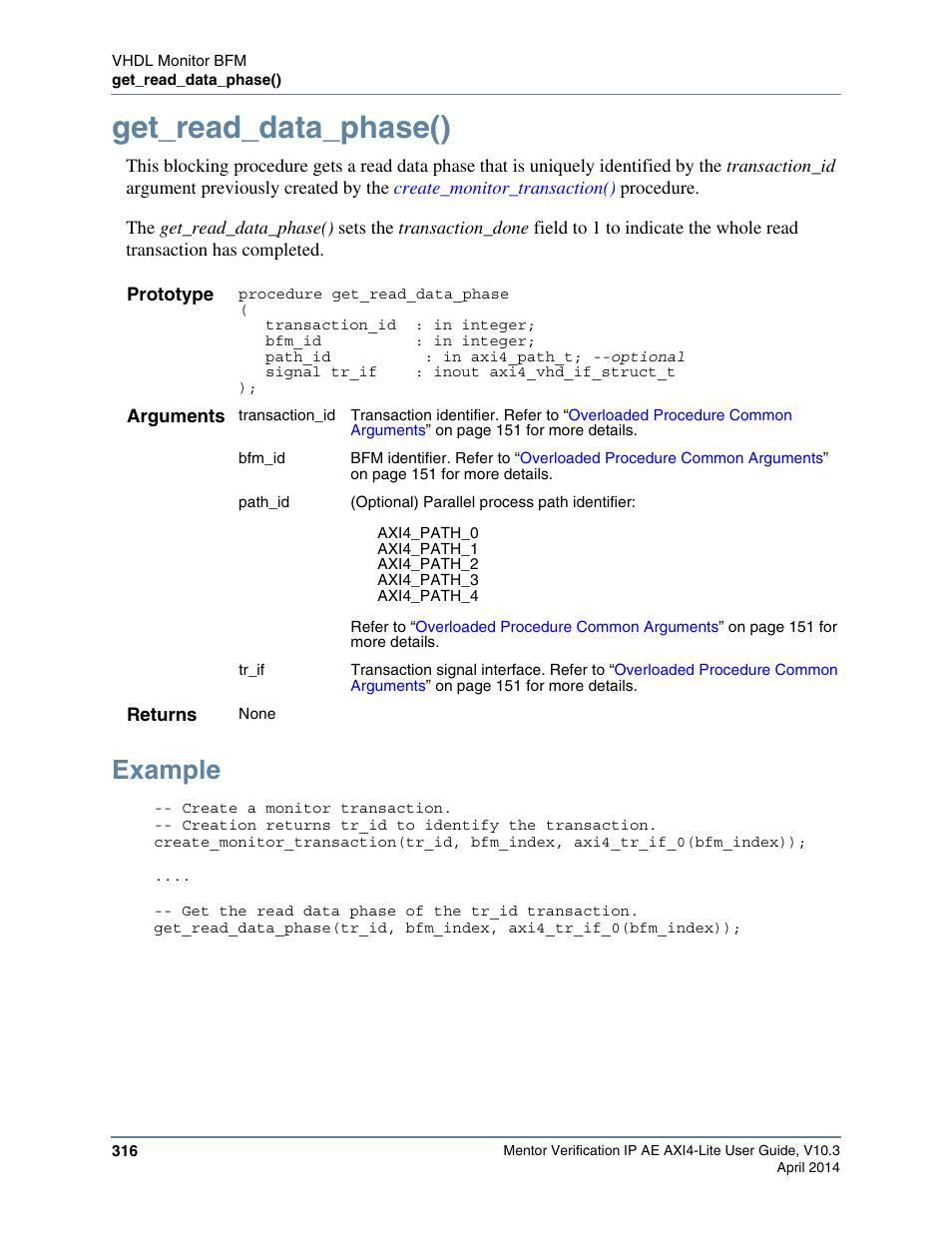 Get_read_data_phase(), Example | Altera Mentor Verification IP Altera Edition AMBA AXI4-Lite User Manual | Page 316 / 413