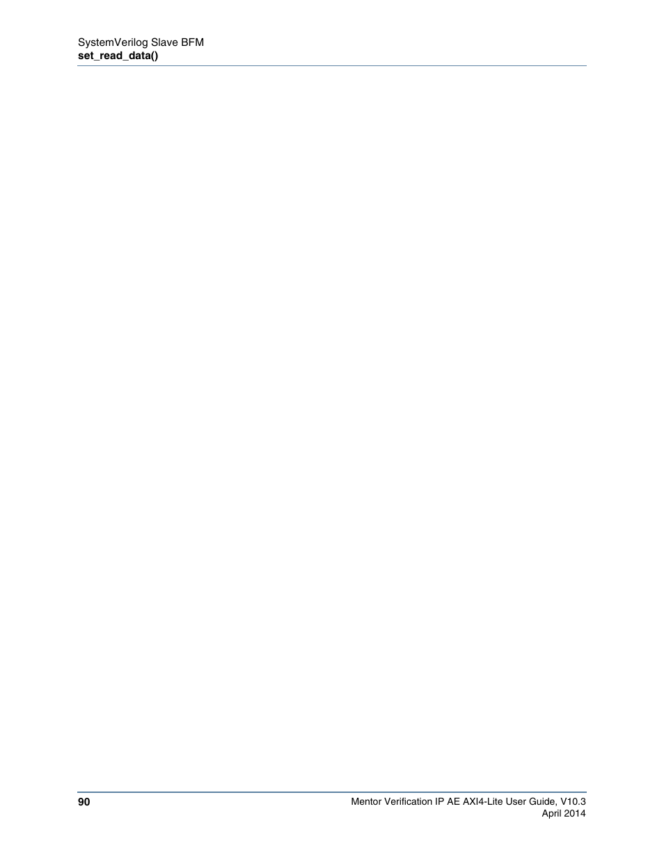 Altera Mentor Verification IP Altera Edition AMBA AXI4-Lite User Manual | Page 90 / 413