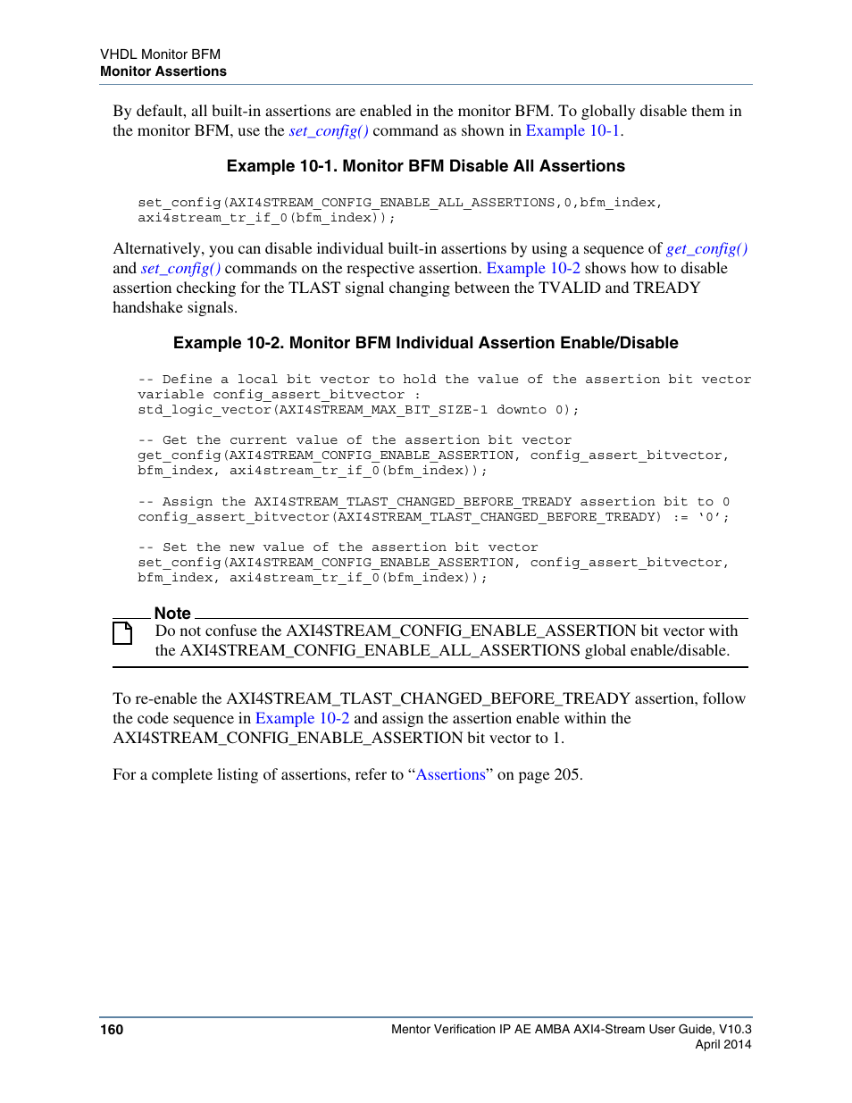 Altera Mentor Verification IP Altera Edition AMBA AXI4-Stream User Manual | Page 160 / 231