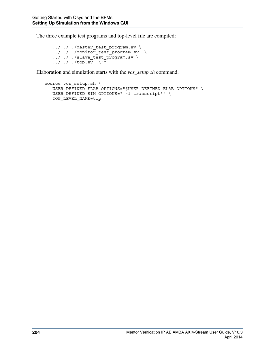 Altera Mentor Verification IP Altera Edition AMBA AXI4-Stream User Manual | Page 204 / 231
