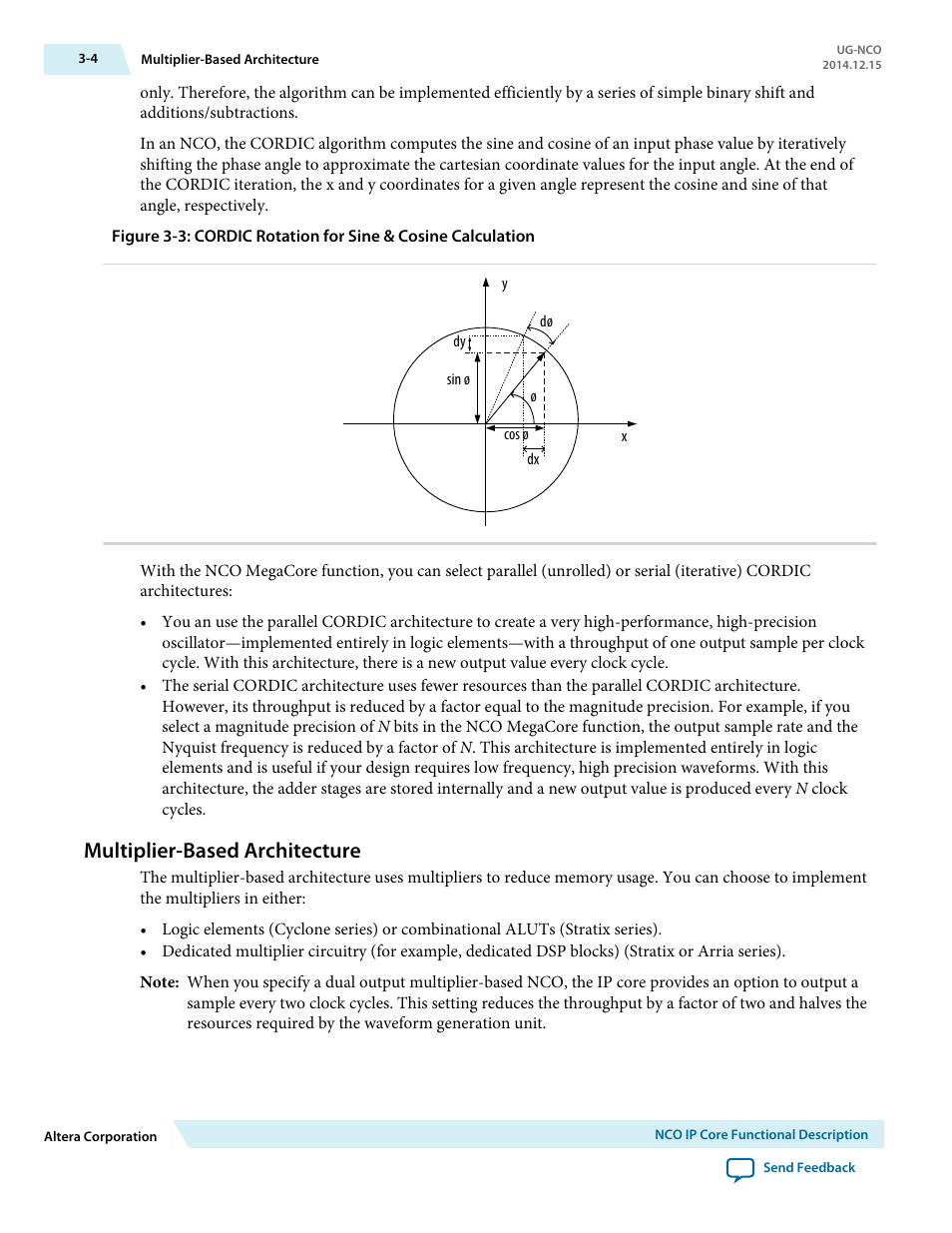 Multiplier-based architecture, Multiplier-based architecture -4 | Altera NCO MegaCore Function User Manual | Page 21 / 35