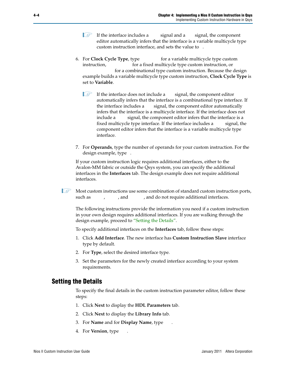 Setting the details, Setting the details –4 | Altera Nios II Custom User Manual | Page 34 / 50
