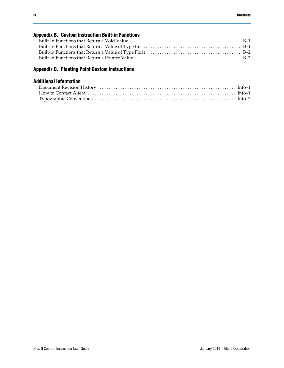 Altera Nios II Custom User Manual | Page 4 / 50