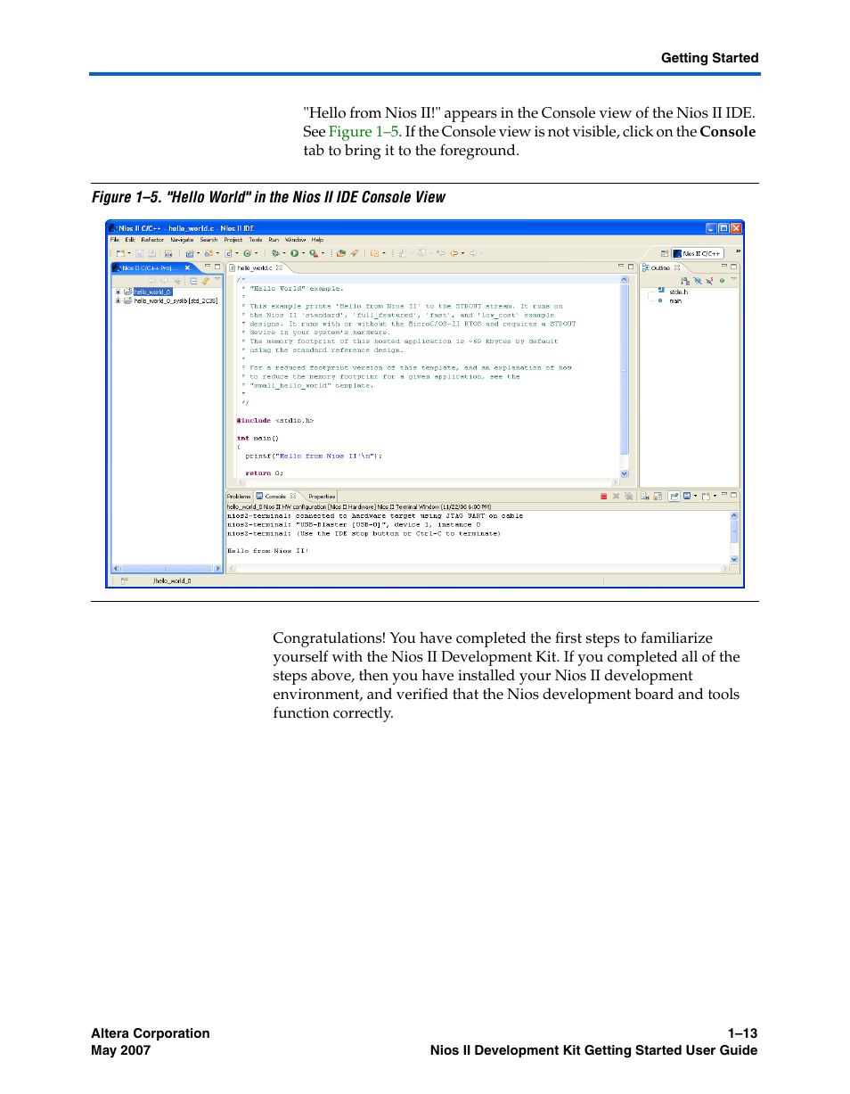 Altera Nios II User Manual | Page 21 / 22