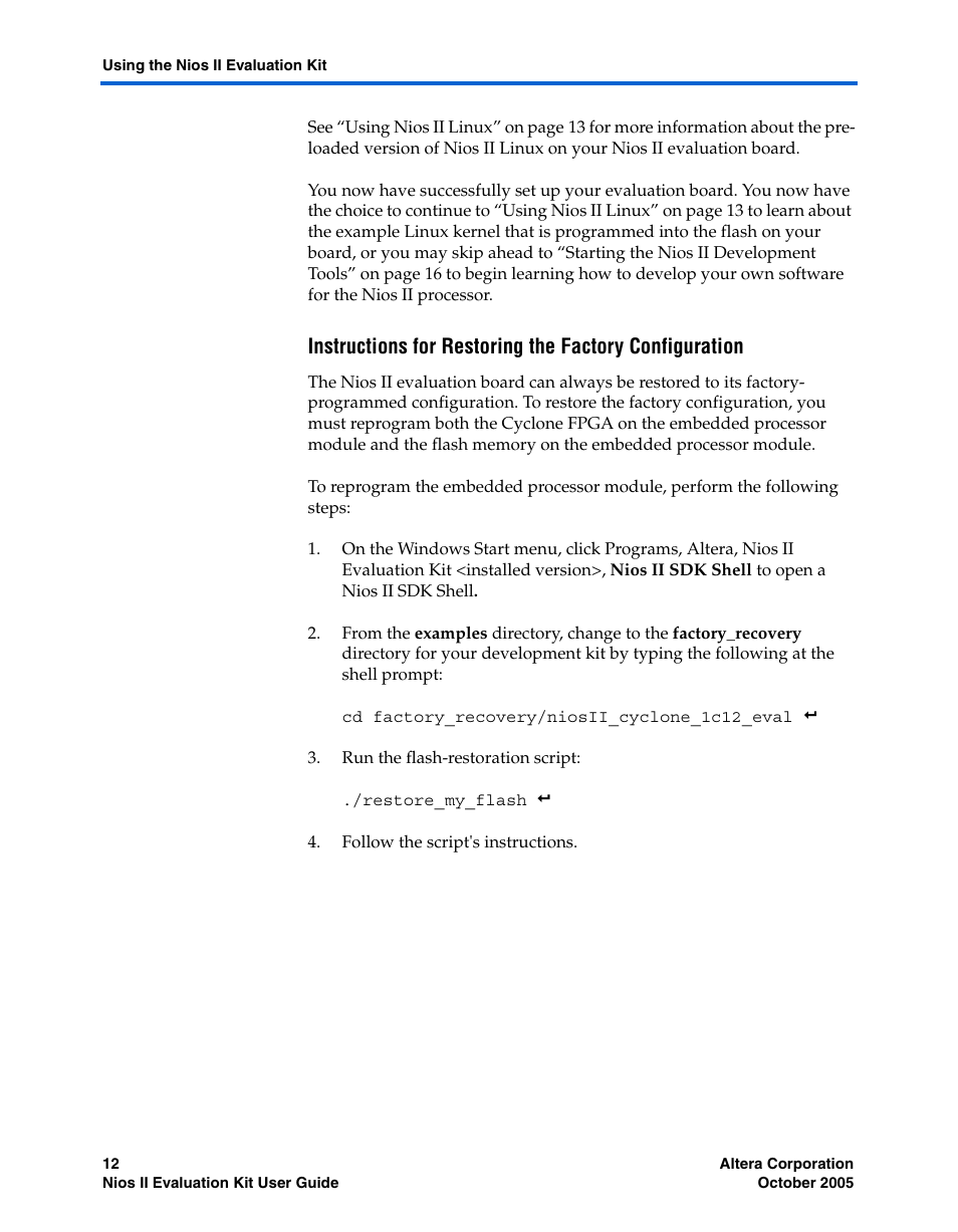 Altera Nios II User Manual | Page 12 / 22