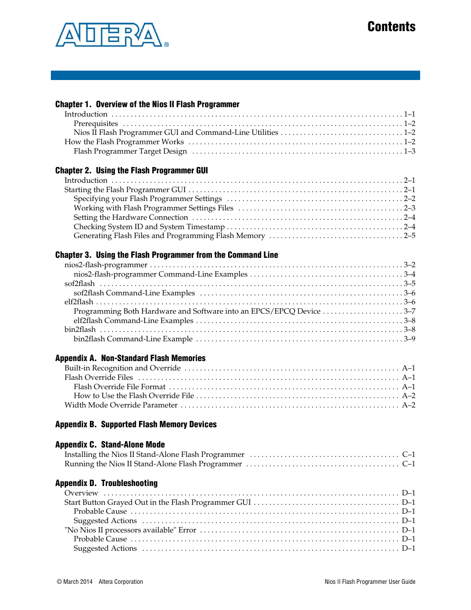 Altera Nios II User Manual | Page 3 / 37