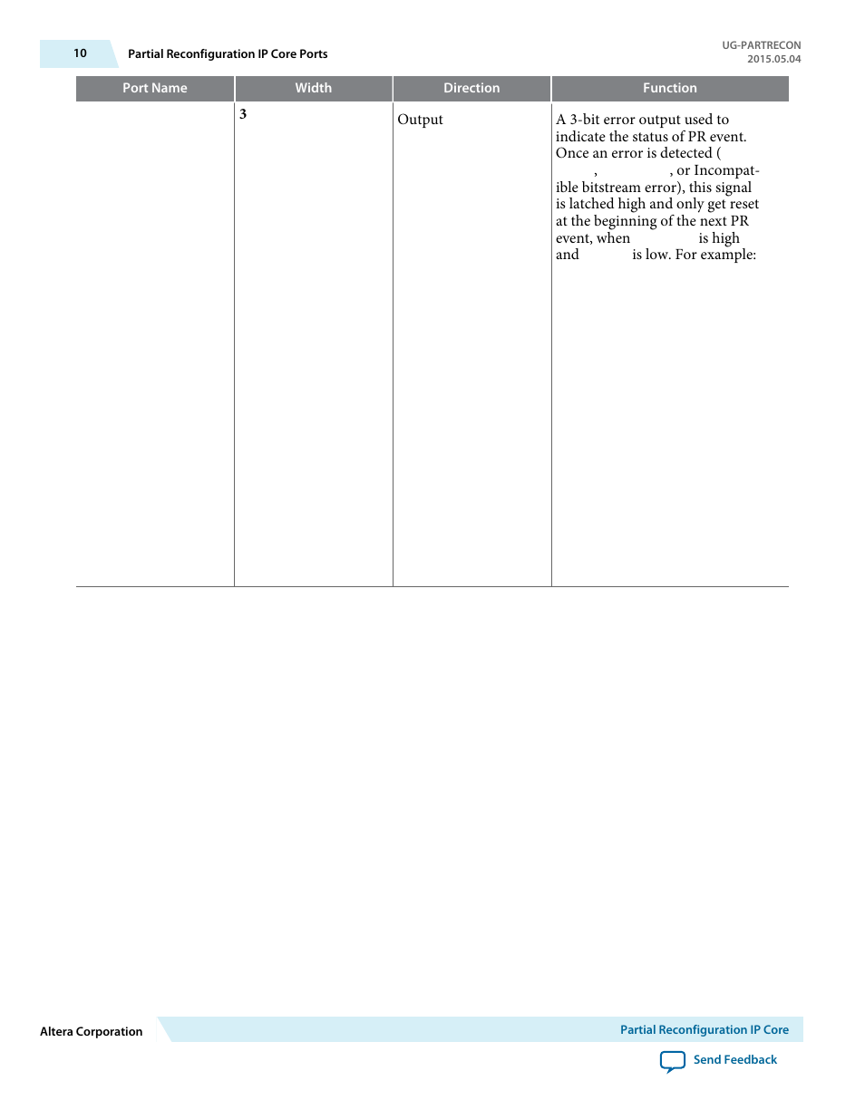 Altera Partial Reconfiguration IP Core User Manual | Page 10 / 27