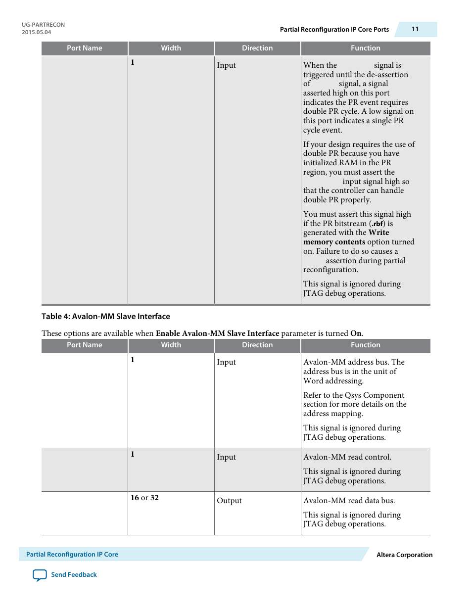 Altera Partial Reconfiguration IP Core User Manual | Page 11 / 27