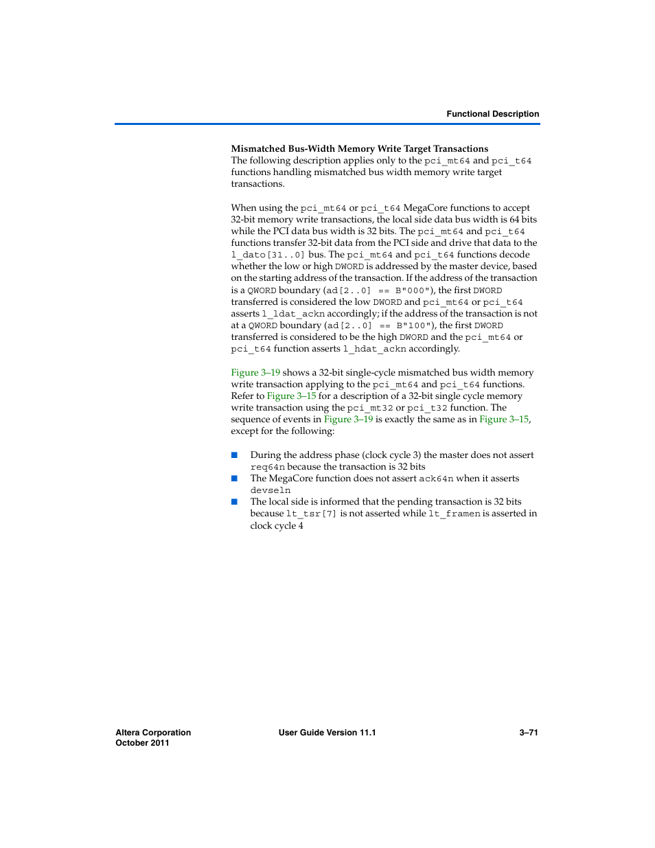 Altera PCI Compiler User Manual | Page 145 / 360