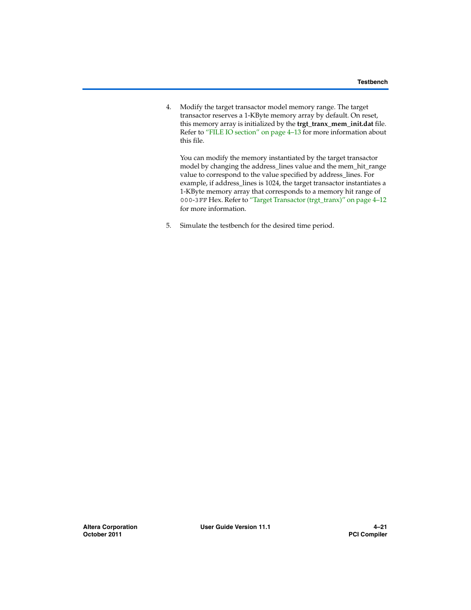 Altera PCI Compiler User Manual | Page 231 / 360