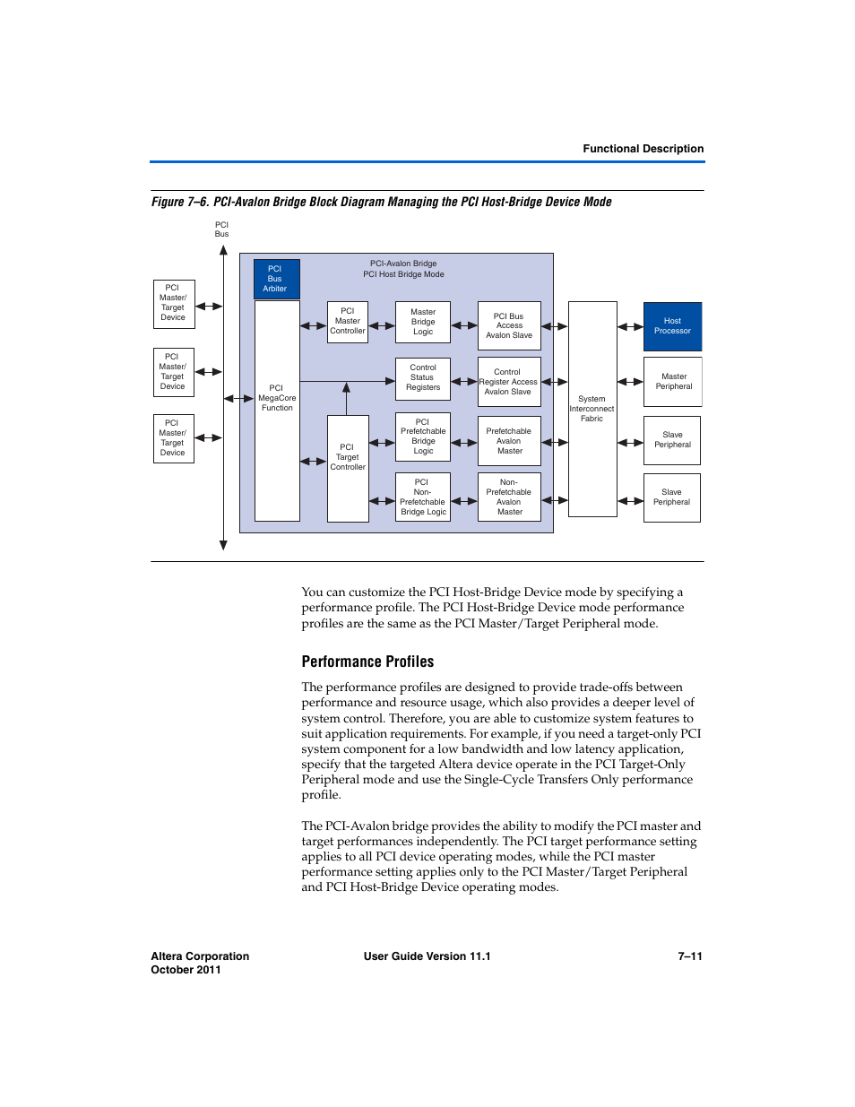 Performance profiles, Ofiles. refer to | Altera PCI Compiler User Manual | Page 279 / 360