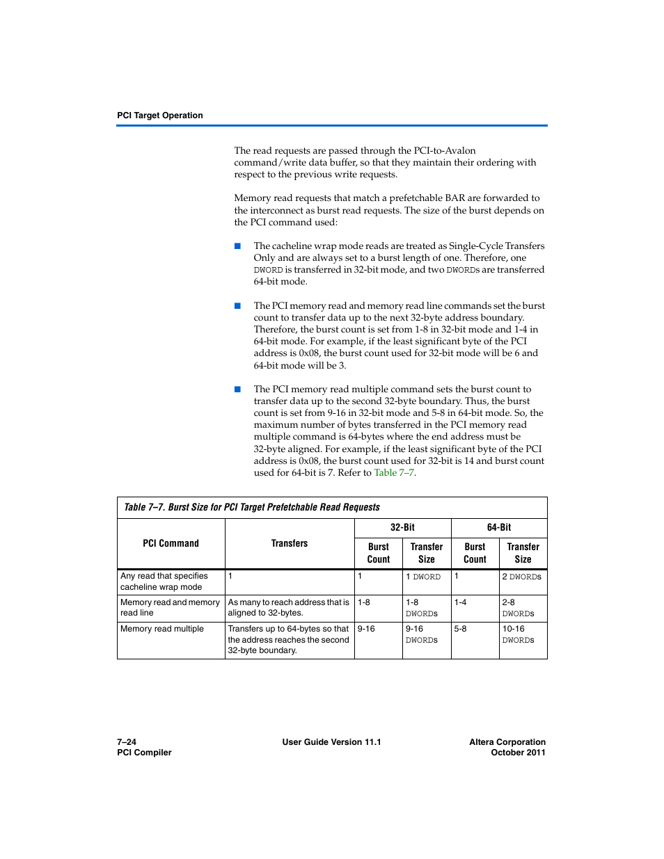 Altera PCI Compiler User Manual | Page 292 / 360