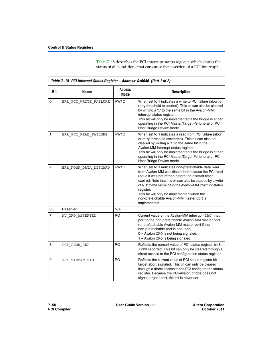 Altera PCI Compiler User Manual | Page 318 / 360