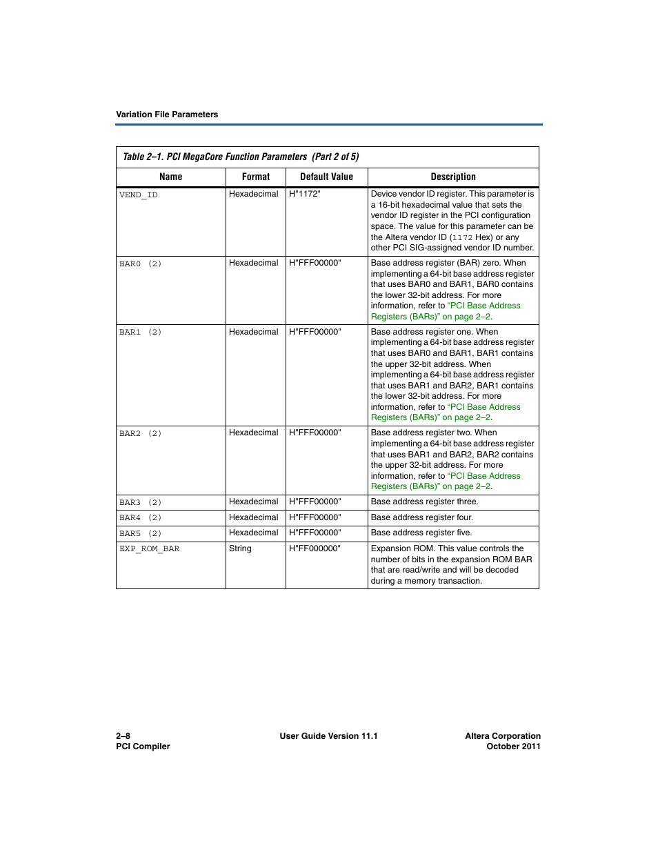 Altera PCI Compiler User Manual | Page 66 / 360