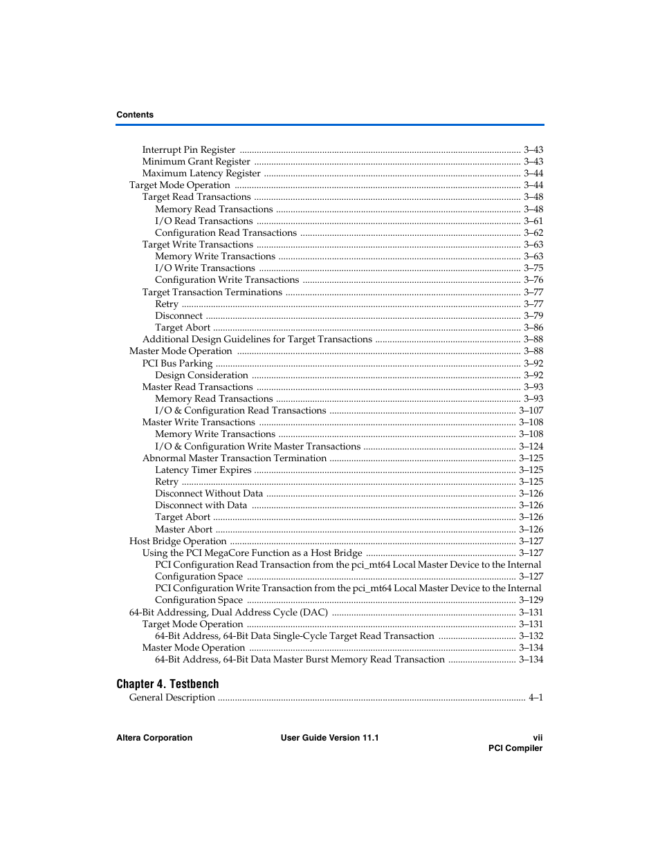 Altera PCI Compiler User Manual | Page 7 / 360