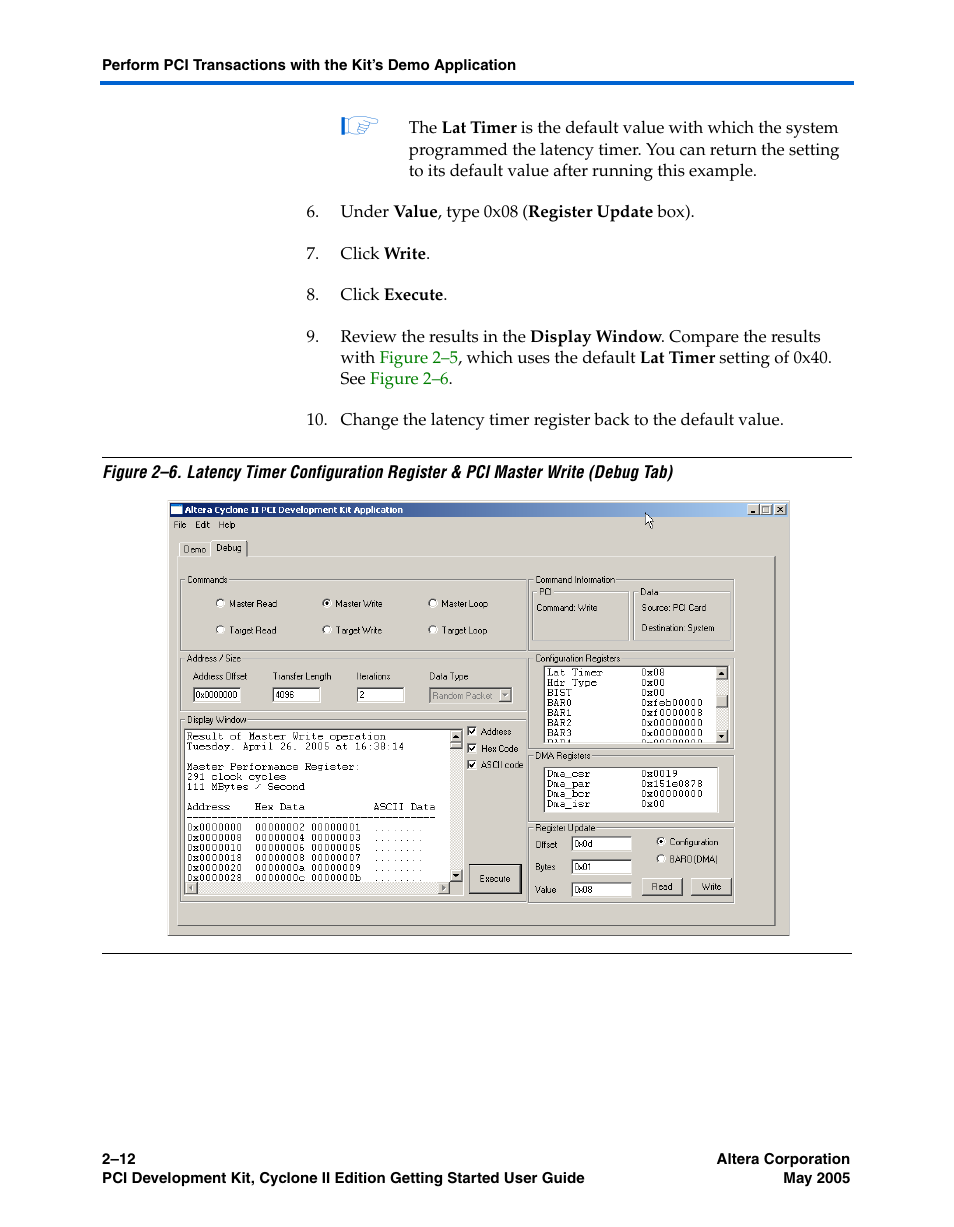 Altera PCI Development Kit, Cyclone II Edition Getting Started User Manual | Page 22 / 40