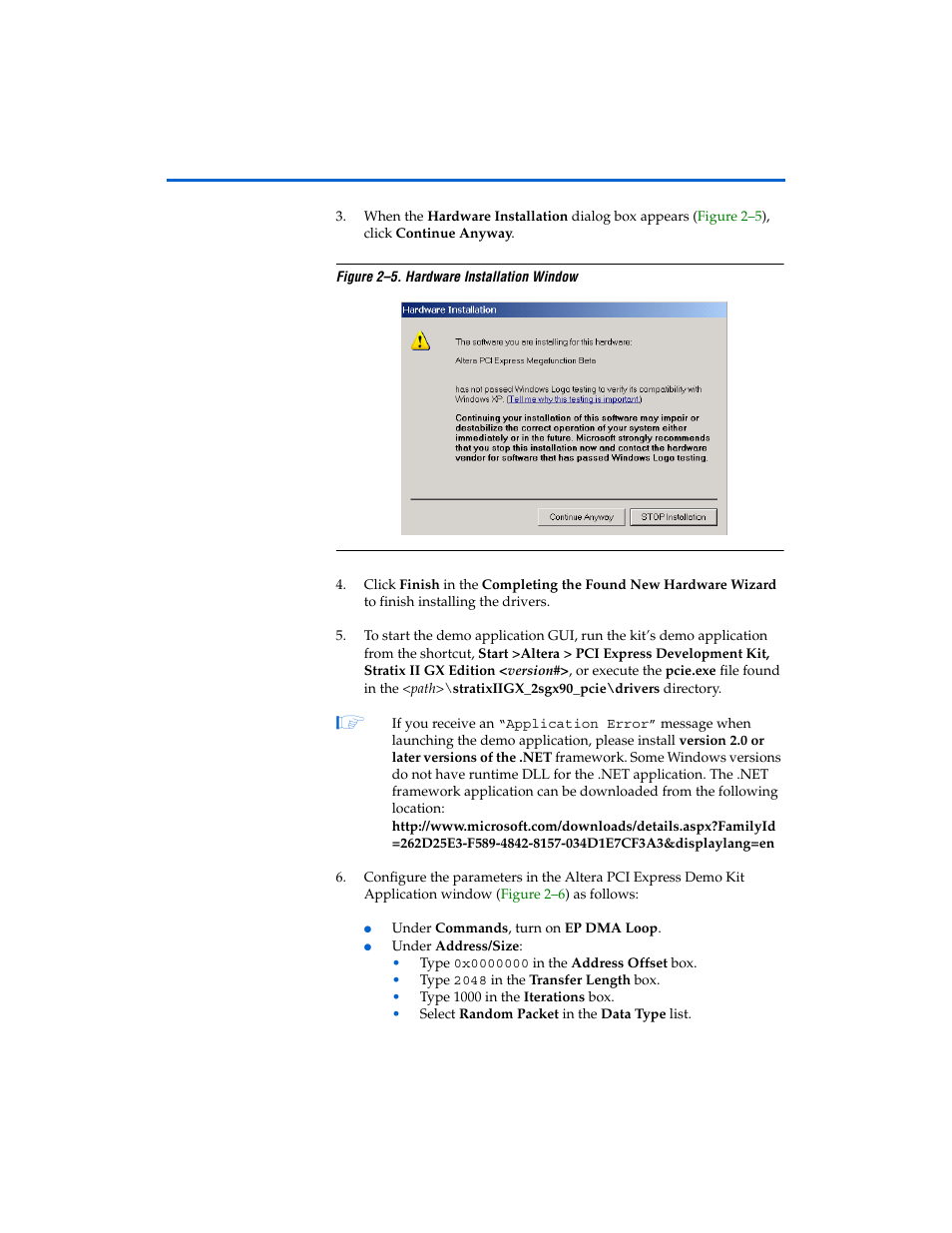 Altera PCI Express Development Kit, Stratix II GX Edition Getting Started User Manual | Page 19 / 36
