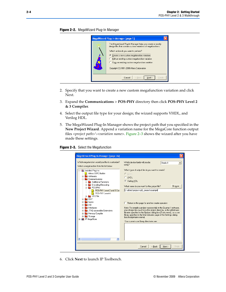 Altera POS-PHY Level 2 and 3 Compiler User Manual | Page 16 / 62