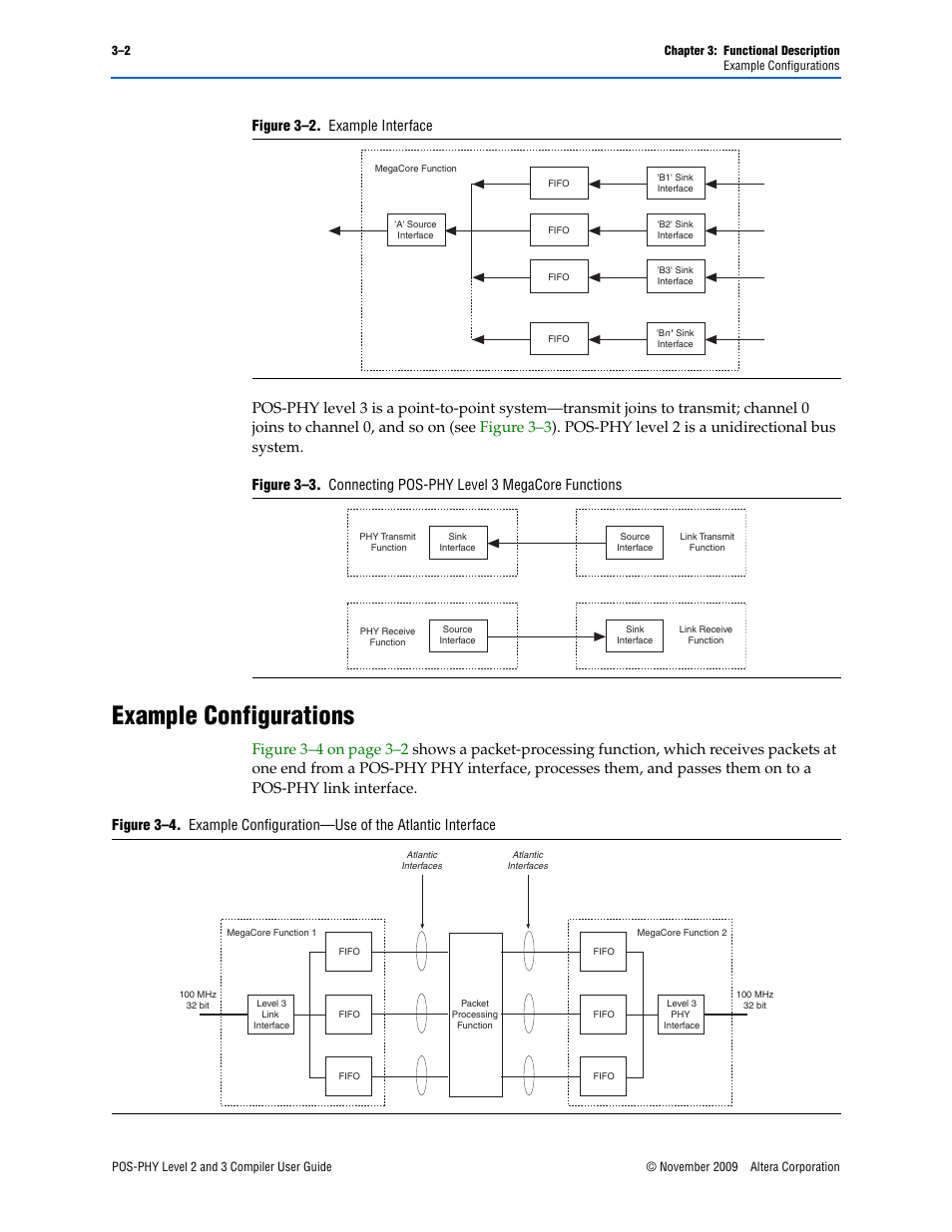 Example configurations, Example configurations –2 | Altera POS-PHY Level 2 and 3 Compiler User Manual | Page 30 / 62