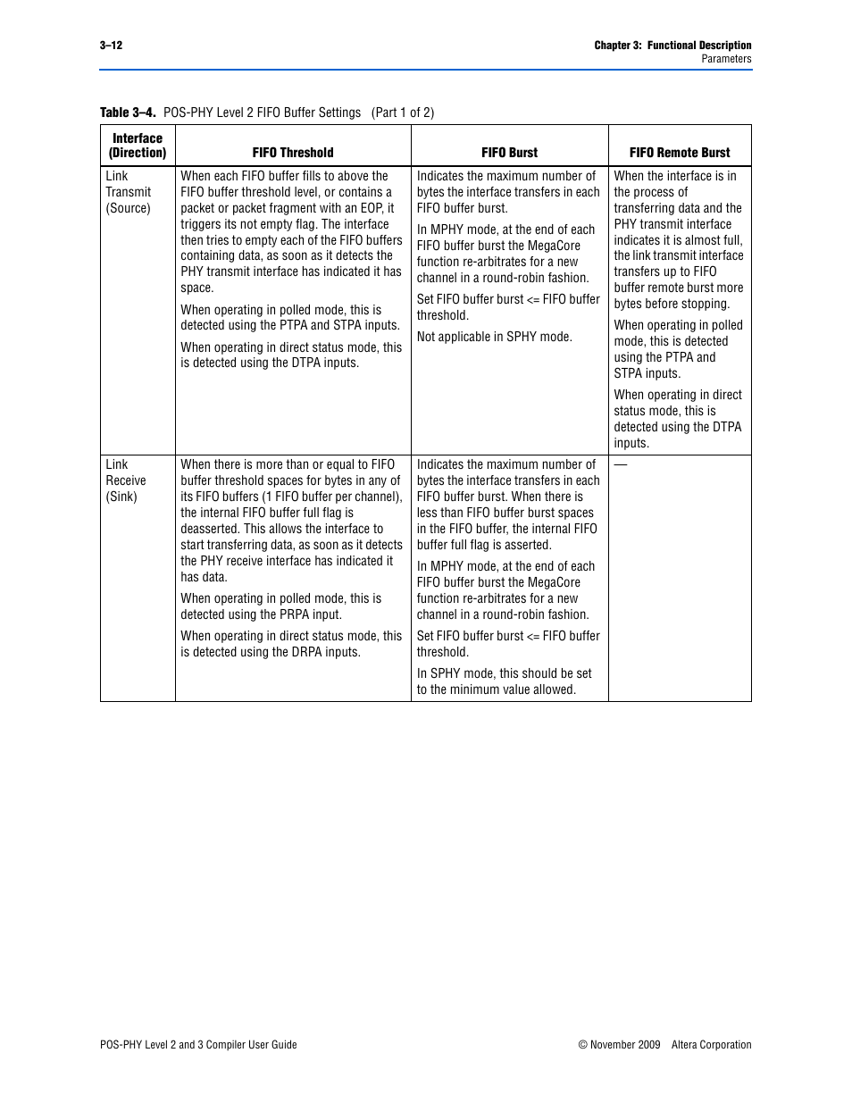 Altera POS-PHY Level 2 and 3 Compiler User Manual | Page 40 / 62