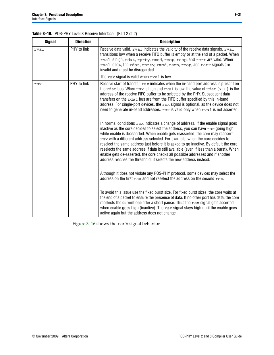 Altera POS-PHY Level 2 and 3 Compiler User Manual | Page 49 / 62