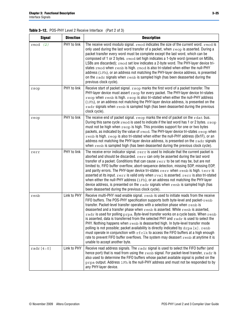 Altera POS-PHY Level 2 and 3 Compiler User Manual | Page 53 / 62