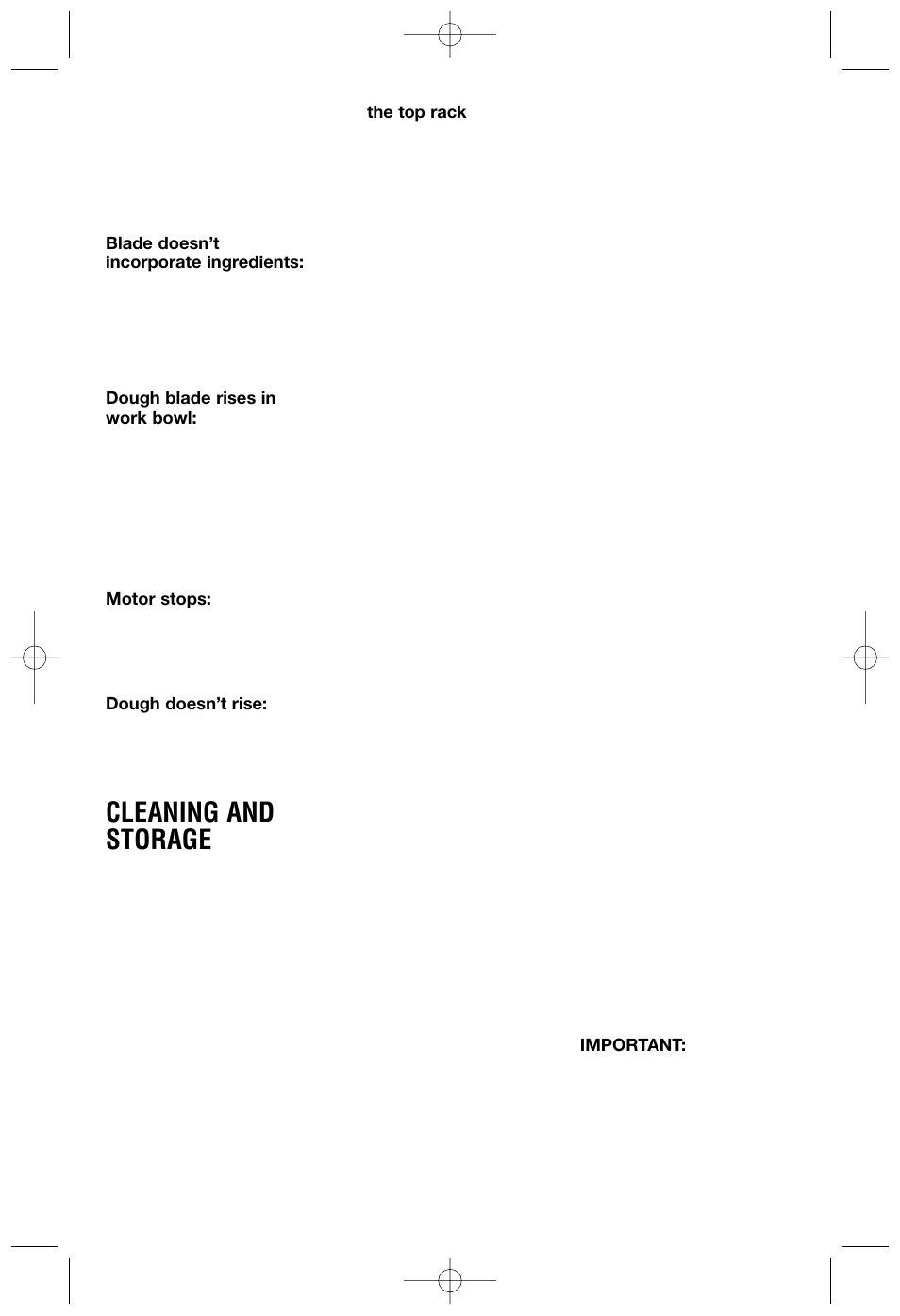 Cleaning and storage | Cuisinart DLC-2007NC User Manual | Page 18 / 48