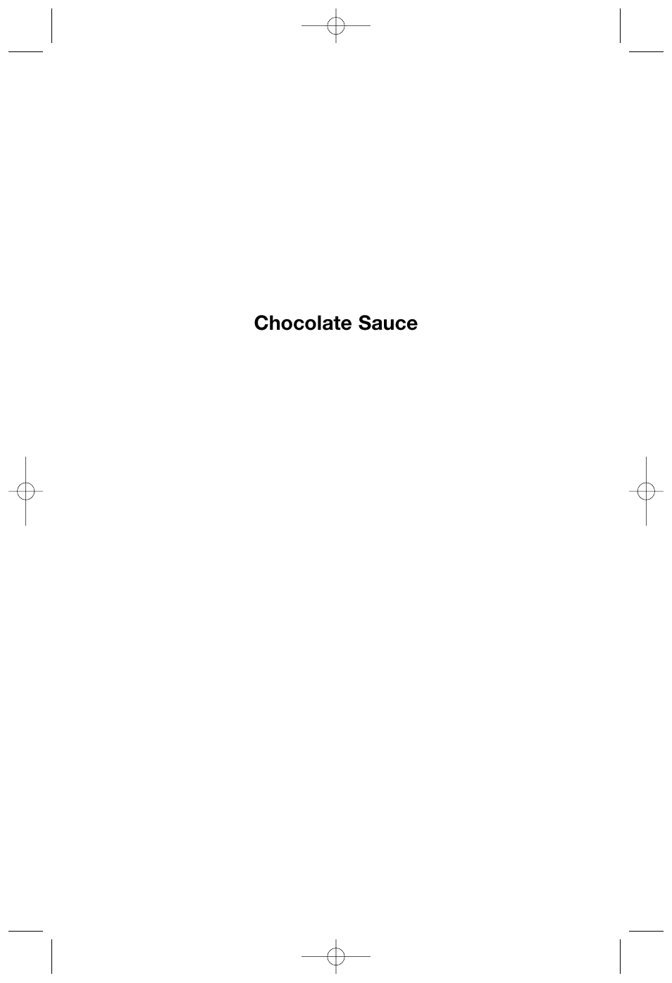 Chocolate sauce | Cuisinart DLC-2007NC User Manual | Page 33 / 48
