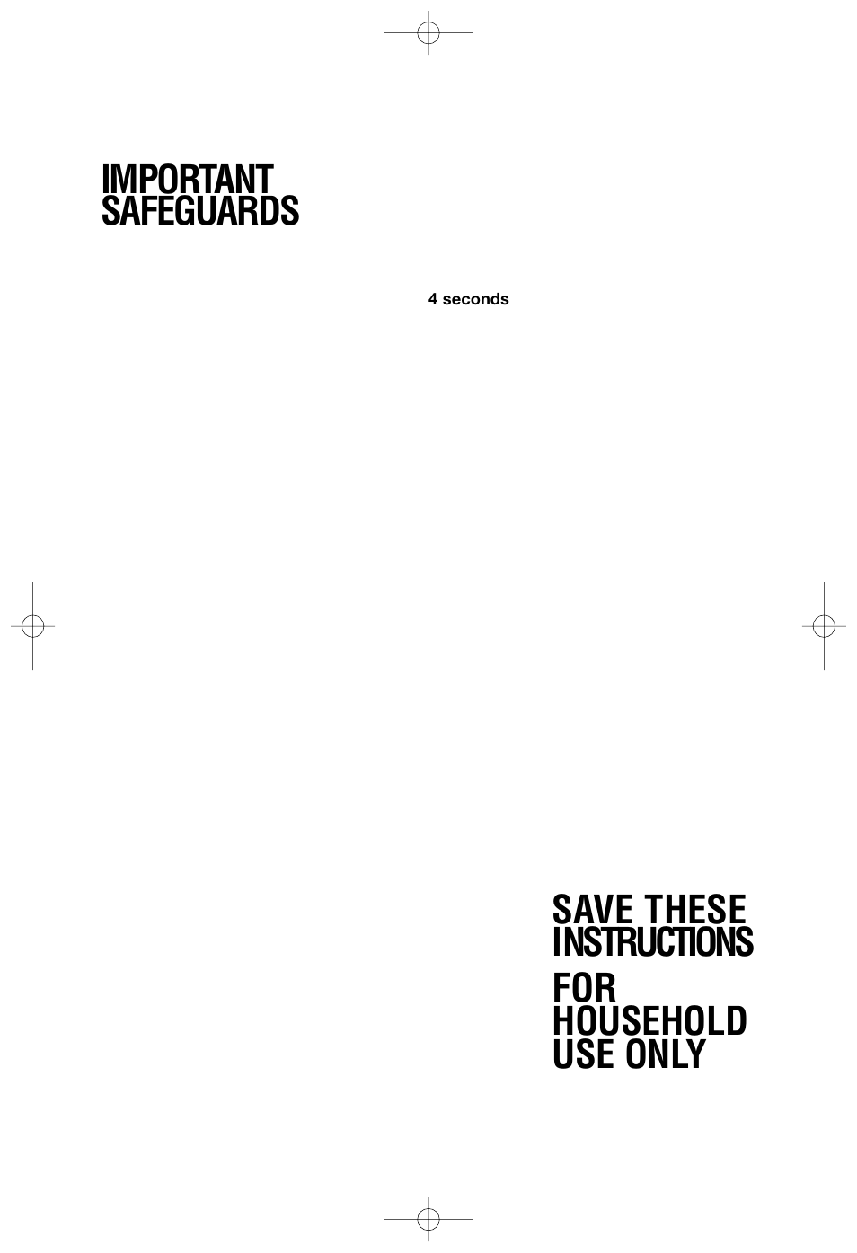 Important safeguards, Save these instructions for household use only | Cuisinart DLC-2007NC User Manual | Page 5 / 48