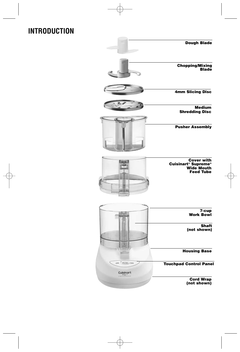 Introduction | Cuisinart DLC-2007NC User Manual | Page 6 / 48