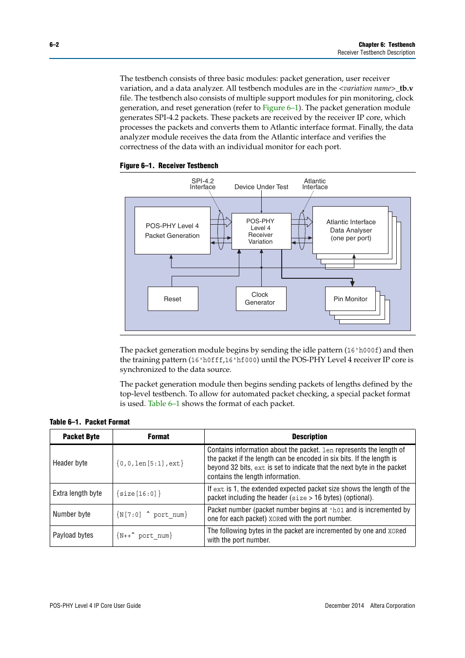 Altera POS-PHY Level 4 IP Core User Manual | Page 100 / 142