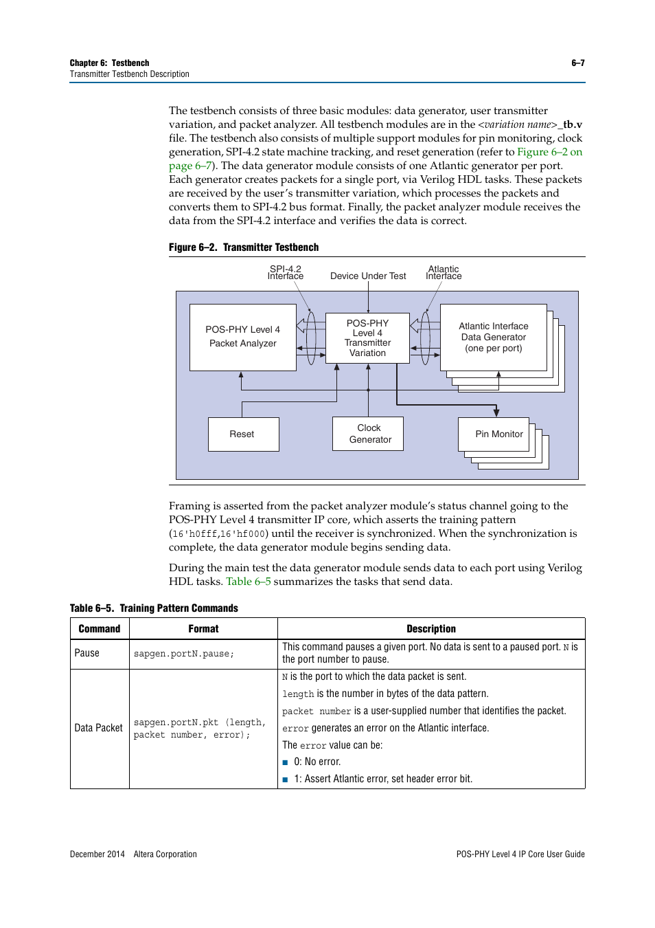 Altera POS-PHY Level 4 IP Core User Manual | Page 105 / 142