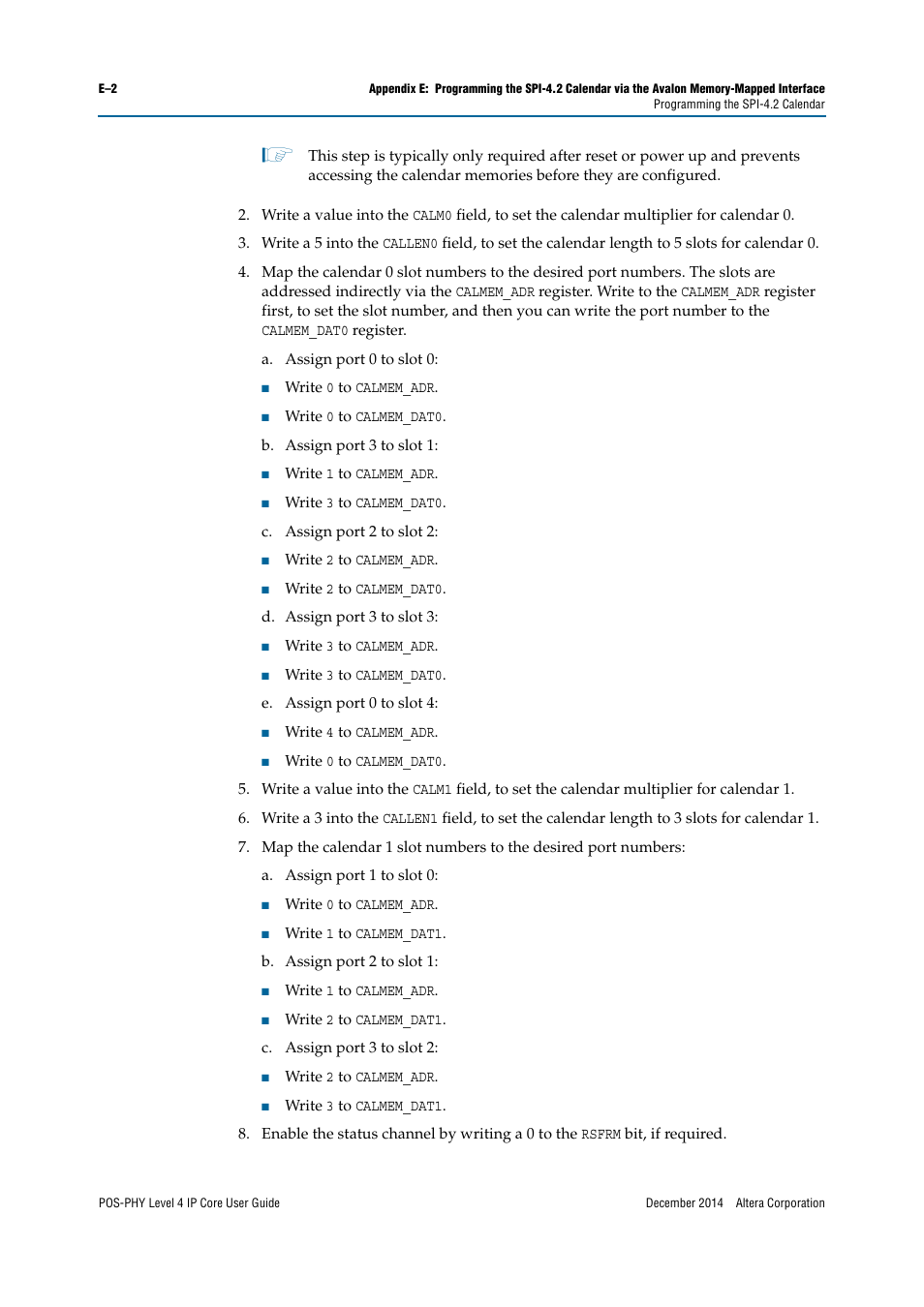 Altera POS-PHY Level 4 IP Core User Manual | Page 122 / 142