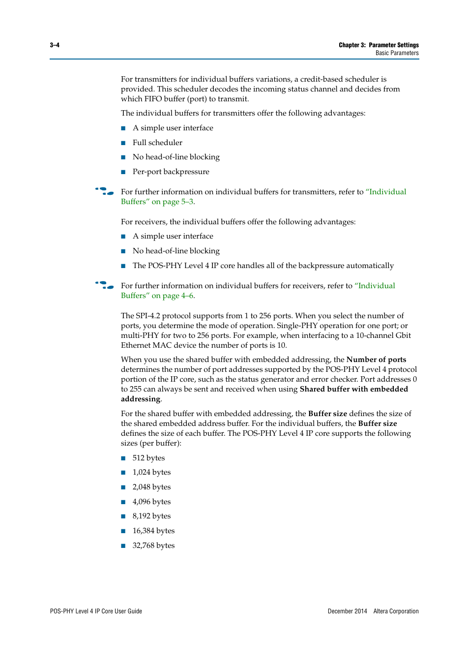Altera POS-PHY Level 4 IP Core User Manual | Page 24 / 142