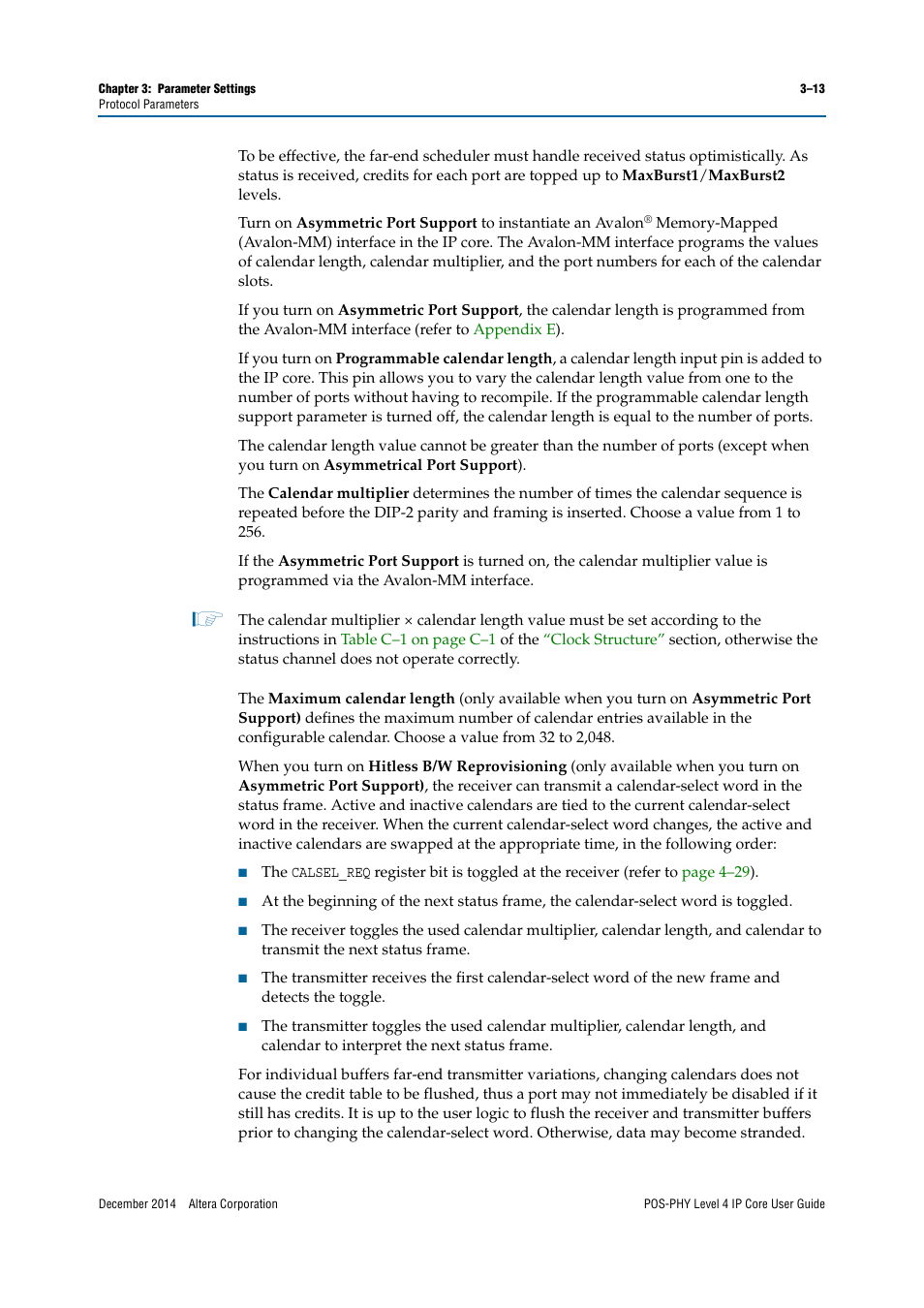 Altera POS-PHY Level 4 IP Core User Manual | Page 33 / 142