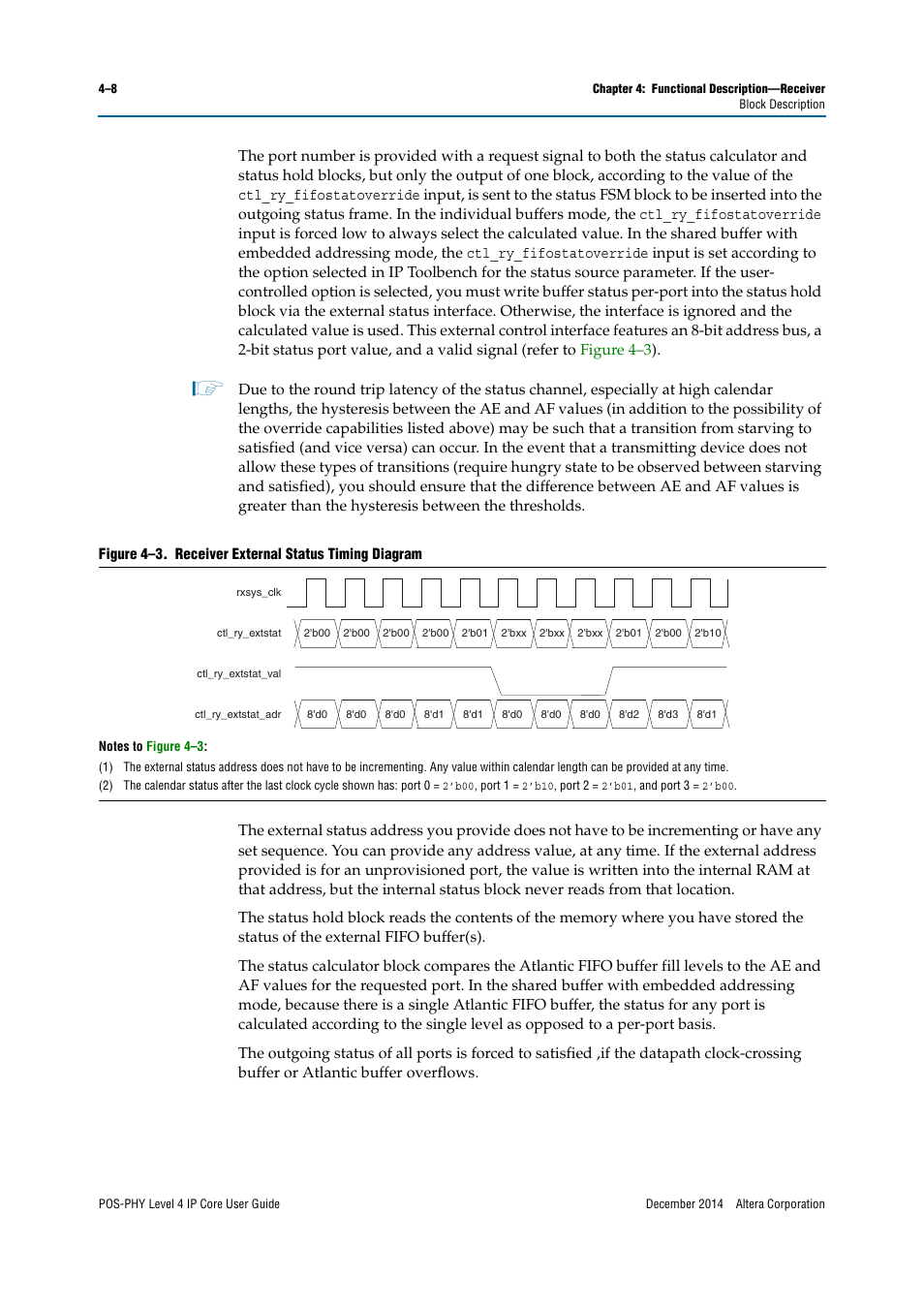 Altera POS-PHY Level 4 IP Core User Manual | Page 46 / 142