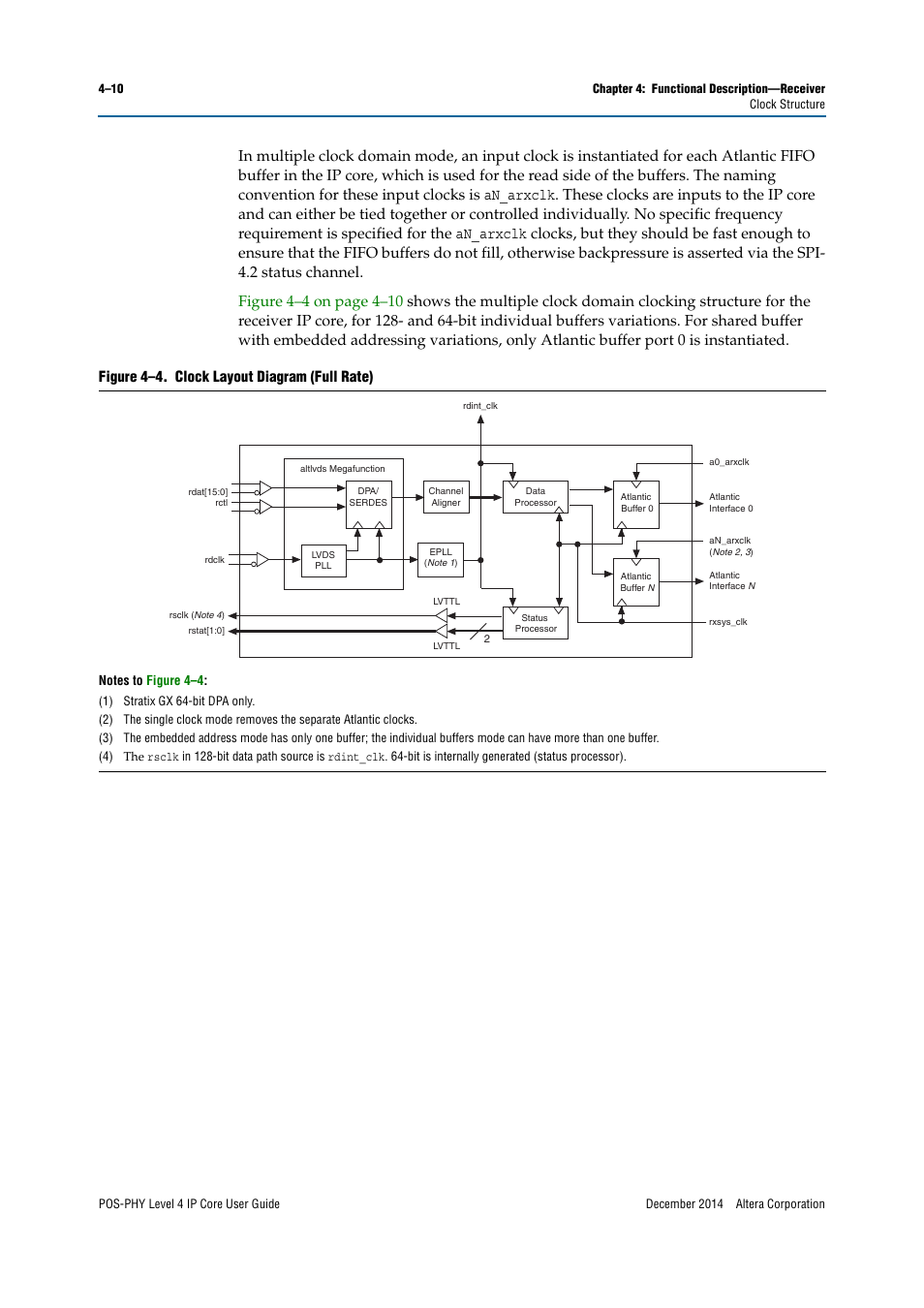 Altera POS-PHY Level 4 IP Core User Manual | Page 48 / 142