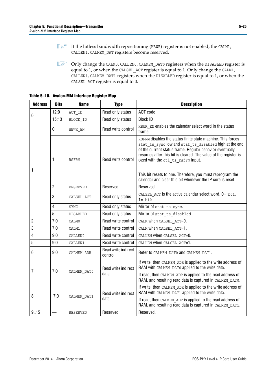 Altera POS-PHY Level 4 IP Core User Manual | Page 95 / 142
