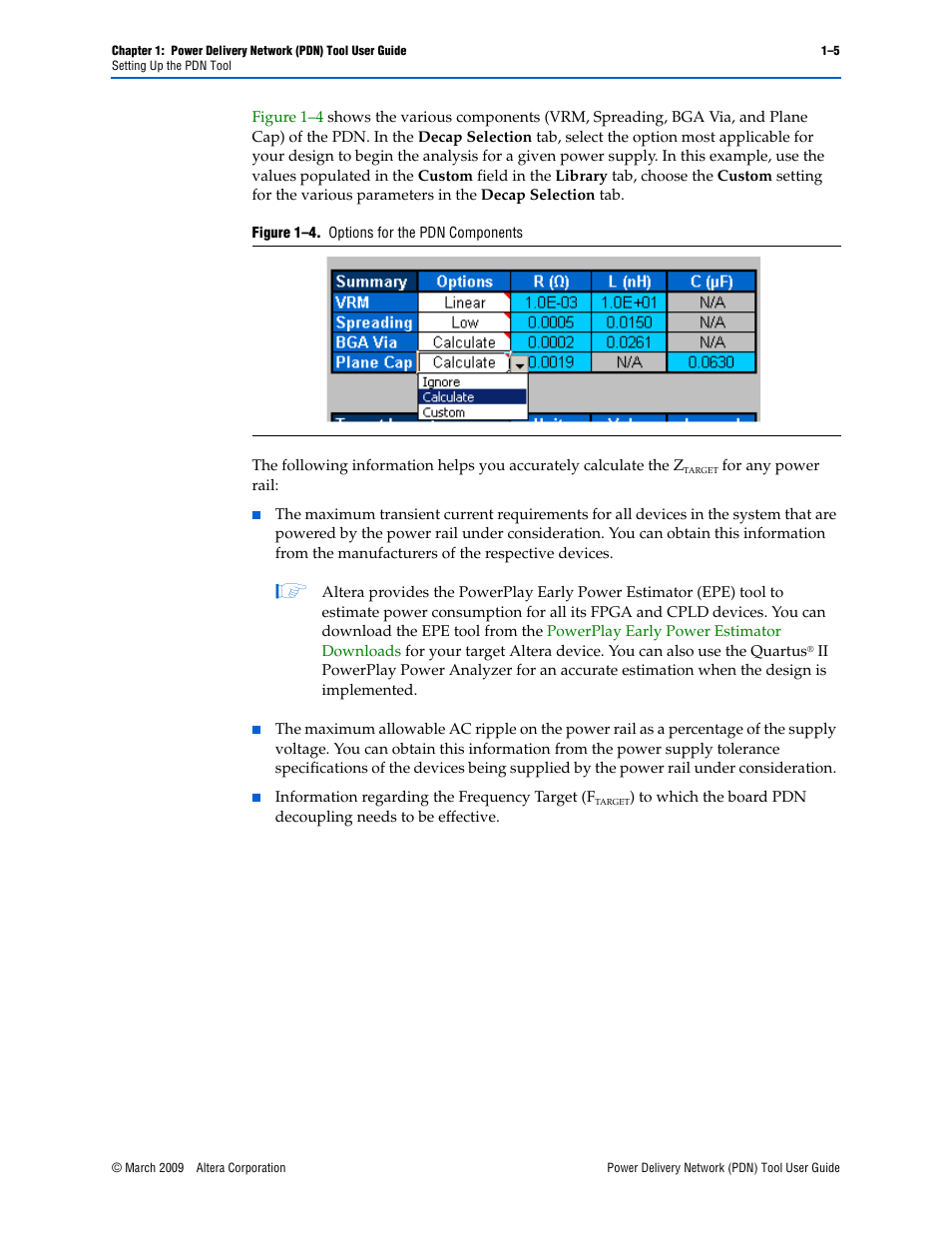 Altera Power Delivery Network User Manual | Page 9 / 26