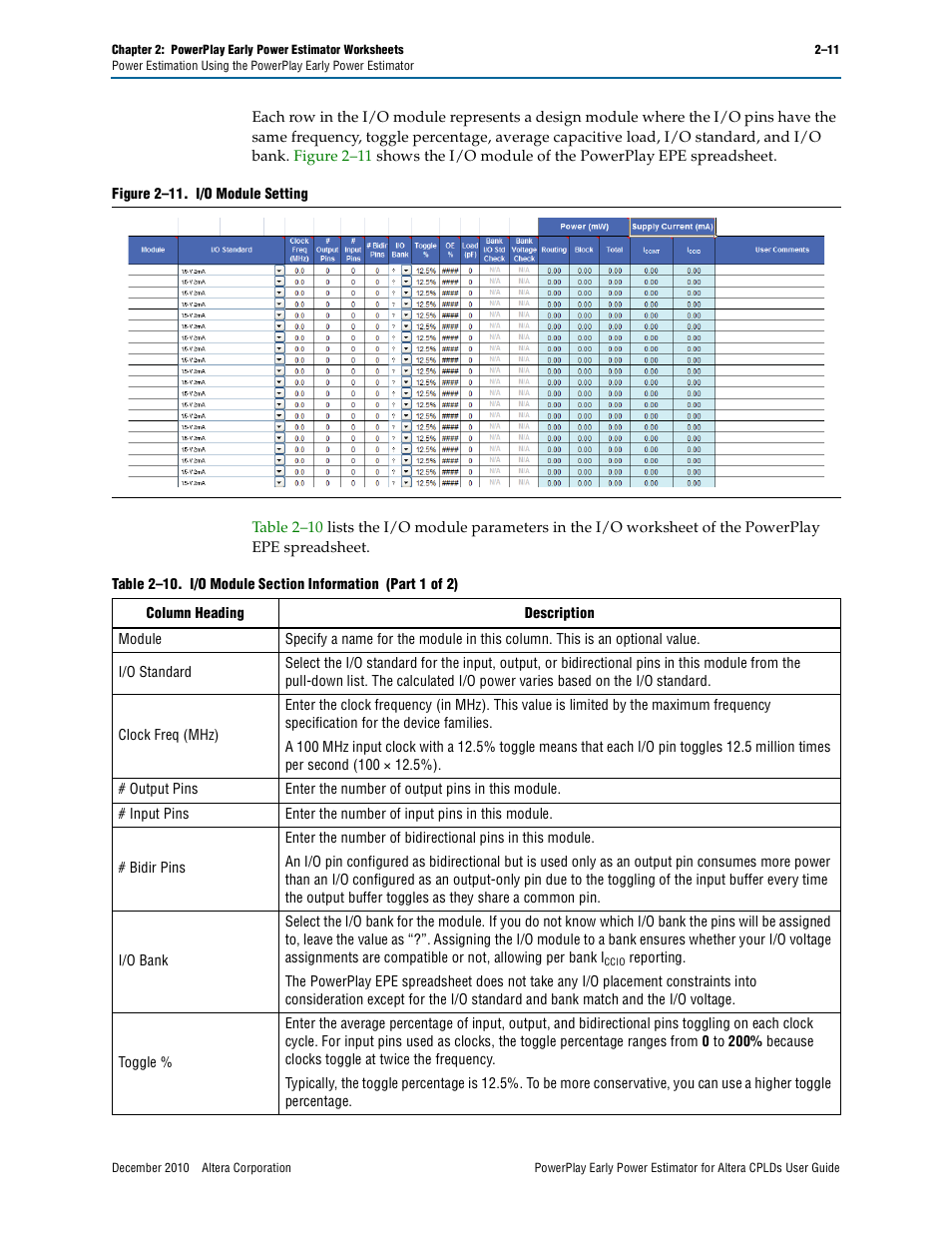 Altera PowerPlay Early Power Estimator for Altera CPLDs User Manual | Page 21 / 30