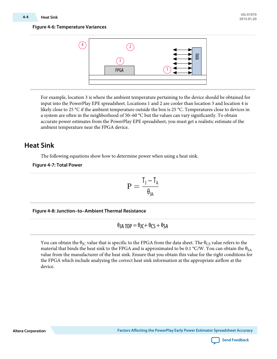 Heat sink, Heat sink -4, Θja top = θjc+ θcs + θsa | Altera PowerPlay Early Power Estimator User Manual | Page 56 / 58