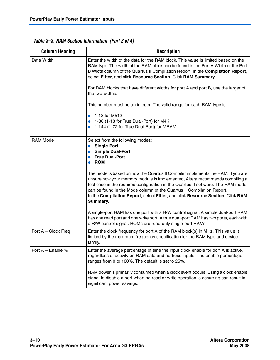 Altera PowerPlay Early Power Estimator User Manual | Page 24 / 58