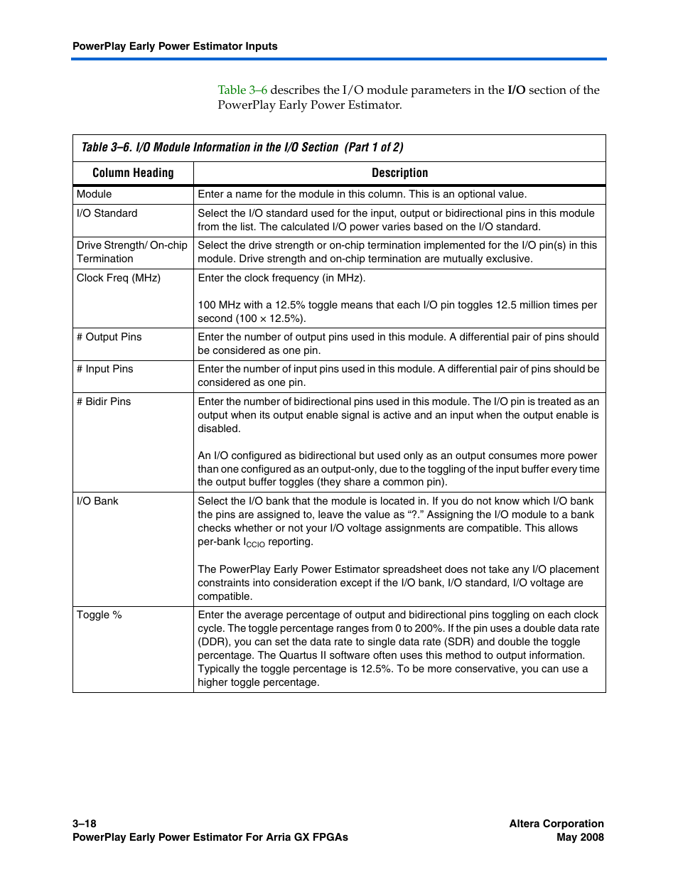 Altera PowerPlay Early Power Estimator User Manual | Page 32 / 58