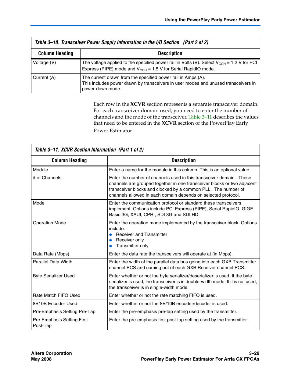 Altera PowerPlay Early Power Estimator User Manual | Page 43 / 58