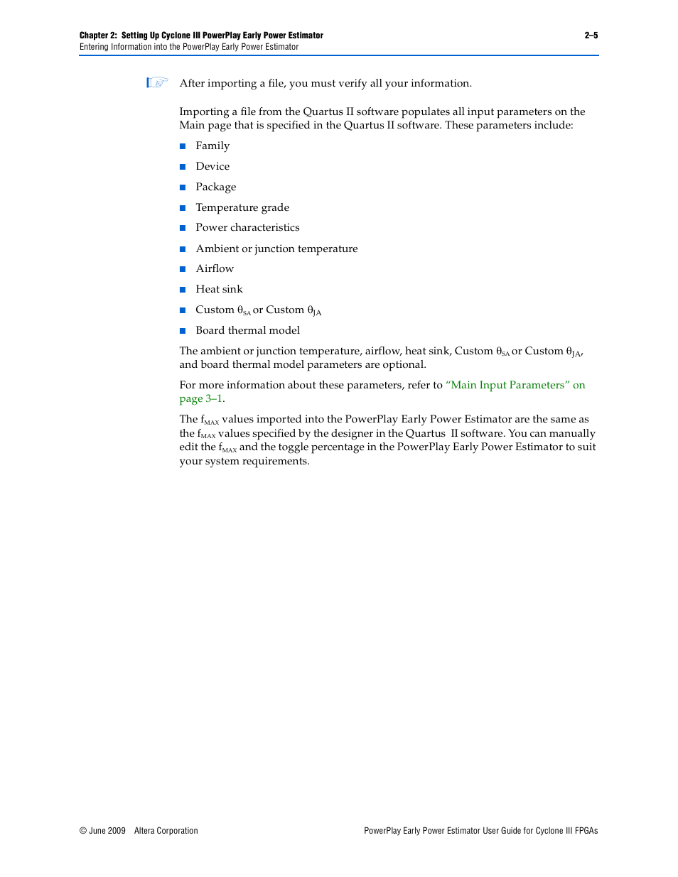 Altera PowerPlay Early Power Estimator User Manual | Page 11 / 42