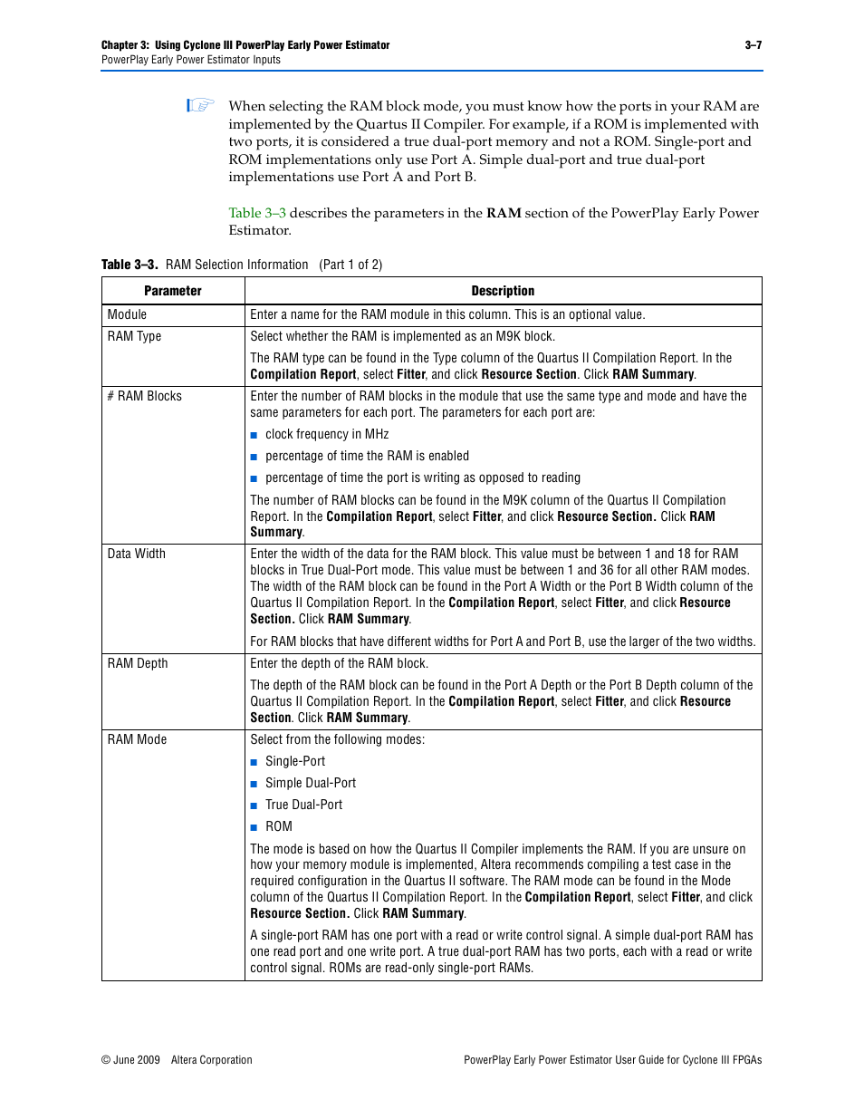 Altera PowerPlay Early Power Estimator User Manual | Page 19 / 42