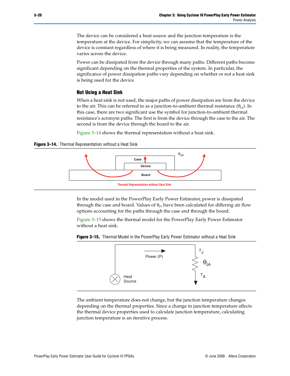 Not using a heat sink, Not using a heat sink –20 | Altera PowerPlay Early Power Estimator User Manual | Page 32 / 42